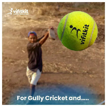 XTRIM Cricket Ball (Pack of 3), Tennis Ball for Cricket Tournament,