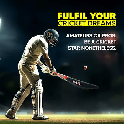 Leader Sportz Powerstrike Bat Cricket for Adults | Heavy Plastic Tennis Bat