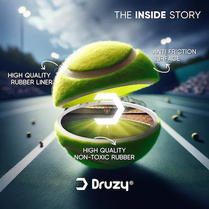 Druzy Veloxa: 85grm High Bounce Durable cricket Tennis Ball