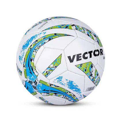 Vector X Football Varsity PVC Machine Stitched Size 5 White Orange