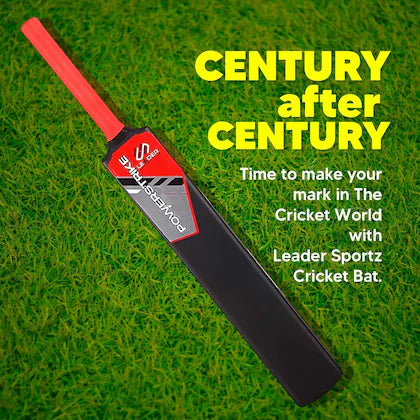 Leader Sportz Powerstrike Bat Cricket for Adults | Heavy Plastic Tennis Bat