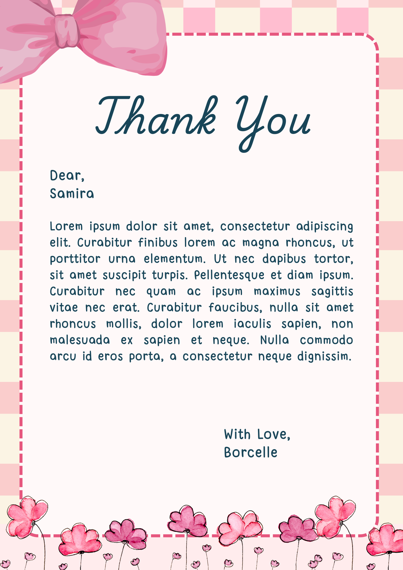 thank you card ( CUSTOMISE )