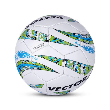 Vector X Football Varsity PVC Machine Stitched Size 5 White Orange