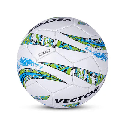 Vector X Football Varsity PVC Machine Stitched Size 5 White Orange
