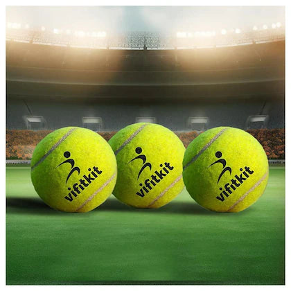 XTRIM Cricket Ball (Pack of 3), Tennis Ball for Cricket Tournament,